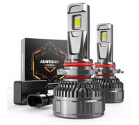 AUHSSAN Bombilla 9005/HB3 LED 200W 40000LM 6500K Blanco, 700% Súper Brillante Lámparas HB3 LED Canbus Coche Kits de Bombilla para Faro Delantero, Plug and Play, Reemplazo Halógeno (2 piezas)