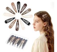 Auiremrti 30 Pcs 5 Colores Metal Snap Hair Clips,2 Pulgadas Hair Clips Girls Hair Holder,Craft DIY Accessories,Hair Clips Metal para Niñas,Niños y Mujeres