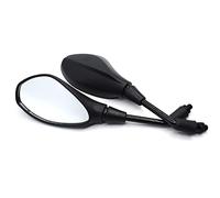 AUJAN Espejos para Motocicleta para BMW G450X G650 G650X G650GS, R nineT K1200R HP2 10mm Espejo retrovisor de Motocicleta Espejos retrovisores Izquierdo y Derecho