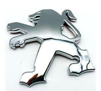 AUJSHDH Coche Emblema, para Peugeot 208 2015-2019 Impermeables Coche Insignia Pegatina 3D Frontal Capó Maletero Insignia Calcomanía Accesorios Coche,A