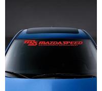 AUJSHDH Etiqueta Engomada del Parabrisas del Coche, para Mazda 3 6 Axela Demio CX3 Speed MPE BN MS Parabrisas de la Ventana Trasera Delantera del Coche Pegatina Reflectante,D