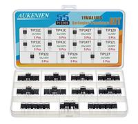 AUKENIEN 11 Valor TIP Transistor de Potencia TIP31C TIP32C TIP41C TIP42C TIP142T TIP147T TIP120 TIP121 TIP122 TIP126 TIP127 Transistores Darlington Kit Surtido