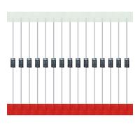 AUKENIEN 200 Piezas 1N4005 Diodo Rectificador 1A 600V DO-41 4005 IN4005 Diodos Rectificadores Electronica Axial 1 Amperio 600 Voltios