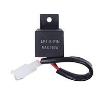 AUKENIEN Relé Intermitentes LED Moto 2 pin 12V LF1-S-PIN Max 150W 150vatios 12 Volt Rele para motocicleta