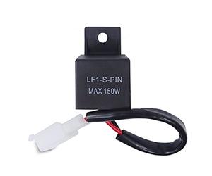 AUKENIEN Relé Intermitentes LED Moto 2 pin 12V LF1-S-PIN Max 150W 150vatios 12 Volt Rele para motocicleta