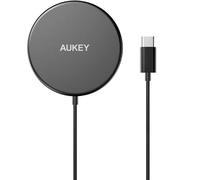 Aukey Aircore Cargador Inalámbrico Qi Magnético 15W - negro