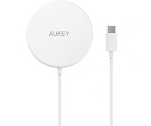 Aukey Aircore Magnetic Qi Cargador Inalámbrico 15W - Blanco