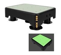 Aukimo Taburete Antideslizante Ajustable, Escalón con 3 Niveles de Altura, Capacidad 250 kg, Ligero y Portátil para Adultos y Ancianos, Ideal para Hogar y Exteriores