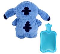 Auklet®Botella Caliente Animal - Botella Caliente Peluche Alien, Regalo para Niños & Amigos, Decoración Sala, Fuente Calor Invierno, Jouet para Niños, Calentamiento Manos & Pies (Azul)