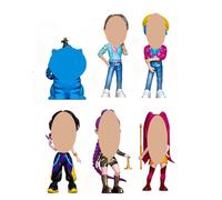 Auklet®K-P0p Cazadores de Demonios Figuras de Colección 6 Piezas - 7,9-10,4 cm PVC Anime Actionfiguras Rumi/Mira/Zoey, Merch Modelo para Decoración, Colección & Regalo para Fans Niños Adultos (B)