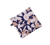 AUklOPVZZ Bolsa de servilletas sanitarias Bolsas de almacenamiento de monedas de algodón Bolsa pequeña Cosmética Brillo de labios Maquillaje Almohadilla menstrual Estuche impermeable, Flor