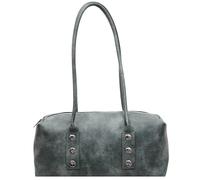 Aukojoy Bolso bandolera retro de PU con remaches para mujer, gran capacidad, bolso hobo casual con cremallera, bolso con asa para viajes, gimnasio, yoga, citas, azul, 12.99x5.12x8.27Zoll