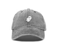 Aukojoy Gorra de béisbol de Halloween, gorro de terror con texto en alemán para hombres y mujeres, accesorios divertidos de Halloween (A, 1)
