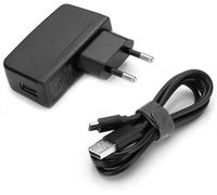 Aukru 2-en-1 Cargador de Adaptador 5V/2000mA + Micro USB Cable para Raspberry Pi, Samsung Galaxy S6/S5/S4/S3, Galaxy Tab 3, Note 4/3/2, motolora, Google Nexus 7,MP4, HTC One M8,Nokia 520, Xiaomi Mi 3/4(Negro)