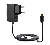 Aukru - Cargador para Raspberry Pi 2 (5 V, 2 A, 2000 mAh, MicroUSB), Color Negro