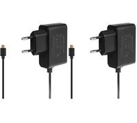 Aukru Micro USB 5V 3A Cargador Fuente alimentación para Raspberry Pi 3, Pi 2 Modelo b y Modelo B+ (B Plus),Banana pi (Paquete de 2)