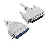 Aukson M41 Cable de impresora paralelo DB25 de 25 pines a CN36 de 36 pines IEEE 1284, cable DB25 macho a CN36 hembra paralelo, cable de extensión de 1,5 m