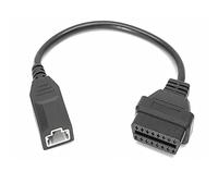 Aukson P55C OBD2 - Adaptador de 3 pines a 16 pines, cable de diagnóstico de 30 cm para Hon da, extensión OBD2 flexible y resistente, compatible con escáner OBD II, ideal para lugares estrechos