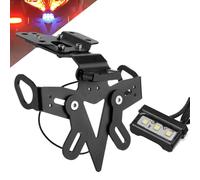 Aukson Soporte de Placa de matrícula Trasera de Motocicleta Guardabarros Trasero ordenado Eliminar con luz LED para MT-07 FZ-07 13-20