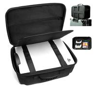 AUKURA Estuche rígido Acolchado para PS5/Pro/Slim, con múltiples Compartimentos para PS5 y Accesorios, Todo en una Funda Protectora Acolchada para PS5