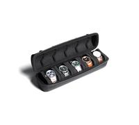 AUKURA Estuche rígido de viaje para reloj, 5 ranuras, estuche de almacenamiento y organizador para hombres y mujeres, con almohada antimovimiento