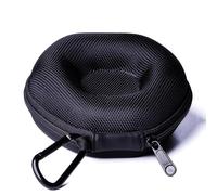 Aukura - Funda individual de viaje para reloj, estuche acolchado para relojes de pulsera y relojes inteligentes de hasta 54 mm, color negro