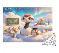 Aula de Aves Cartoon Puzzle de 1000 Piezas Puzzle para Adultos Papel Escena educativa Relajante Atención Familia Decoración Regalo 38x26cm/1000pcs