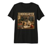 Aula de Bulldog Francés Maestro de Kindergarten Vintage Camiseta Premium