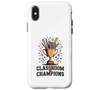 Aula de Campeones Diseño Educativo Motivacional Carcasa para iPhone X/XS