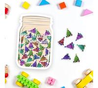 Aula de tarro de recompensas, herramientas de gestión del aula, tabla de recompensas for niños con árbol de Navidad, Papá Noel y muñeco de nieve, de recompensas for fomentar el logro de comportamiento