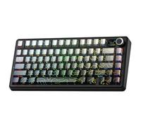 Aula F75 Max - Teclado mecánico RGB TKL Reaper Switch inalámbrico Macro Intercambio en caliente con patrón negro