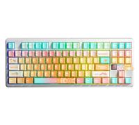 Aula F87 PRO V2 Mecánico RGB TKL Meteor Ice Cream Switch Wireless Makrole Hot Swap Keyboard Orange Juice