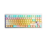 Aula F87 PRO V2 Mecánico RGB TKL Meteor Ice Cream Switch Wireless Makrole Hot Swap Keyboard Orange Juice