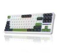 AULA F87 Teclado mecánico inalámbrico, 75% TKL, intercambiable en caliente, montaje en junta, teclas PBT, interruptores prelubridos, retroiluminado RGB 2.4GHz/USB-C/BT5.0