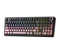 Aula F99 Pro 3 Modos RGB Hot Swap mecánico Reaper Switch Teclado Macrol Inalámbrico Gradiente Rosa