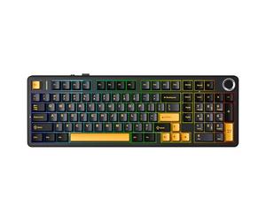 Aula F99 Pro 3 Modos RGB Hot Swap Mecánico Star Vector Switch Wireless Macro Teclado Negro