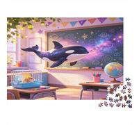 Aula Orca Educación Puzzle de 1000 Piezas Papel para Adultos Escena de Ciencia Cósmica Puzzle para Toda la Familia Decoración Hogar Regalo 70x50cm/1000pcs