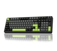 AULA Teclado mecánico inalámbrico F99 Pro con perilla, sonido cremoso, triple modo BT5.0/USB-C/2.4GHz teclado intercambiable en caliente, estructura de junta, teclados retroiluminados RGB para juegos