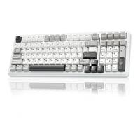 AULA Teclado mecánico inalámbrico F99, triple modo BT5.0/2.4GHz/USB-C, teclado personalizado intercambiable en caliente, interruptores lineales prelubricados, teclados retroiluminados RGB para juegos