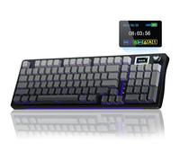 AULA Teclado mecánico inalámbrico S98 Pro con perilla y sreen, junta intercambiable en caliente (negro degradado)