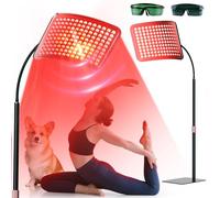 Aulanto Panel de luz roja, terapia de luz roja para cara y cuerpo con soporte ajustable, chips 2 en 1, panel de terapia de luz roja de 660 nm y dispositivo de terapia de luz roja infrarroja cercana de