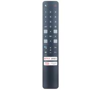 AULCMEET 06-BTZNYY-MRC901V RC901V FMRC - Mando a distancia por voz de repuesto para TCL Smart 4K QLED TV 43P615 50P615 55P615 65P615 55C825 65C825 50C725 55C725 iFFALAL CON TV 55HH 71 65H71
