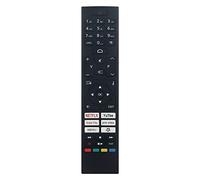 AULCMEET Mando a Distancia de Repuesto Aptos para Telefunken TV D43F750X2CW D43U750X2CWI D50U860B2CW L24H550X2CWI 32DTAH724W 43DTUA523 50DTUA523 TE32554G54V4DA TE40550G54V4DAZ