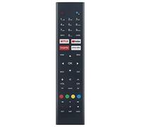 AULCMEET Mando a distancia de Voz Reemplazo para Cello Logik SCEPTRE RCA JVC TV C2420G C3220G C4020G ZK4G0205 C6520RTS4K RS43F3-UK C6520RTS4K/L32AHE19 ZG0204 ZRTG0242 L32AHE19 ZG0223 RS43F3
