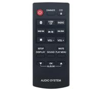 AULCMEET N2QAYB000984 Reemplazar el Control Remoto Fit for Panasonic CD Stereo Systeem SC-PM254 SA-PM254 SB-PM02 Sub N2QAYB000944 SC-HC302 SC-HC300 SC-PM602 SA-PM602 SB-PM500 SC-HC395EG SC-HC397EB