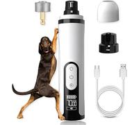 AULCTR Upgrade Silent Groom Pro - Molinillo de uñas silencioso para mascotas, recortador de uñas para perros, recargable, micro precisión, eléctrico, herramienta de alisado de patas de mascotas (#A1)