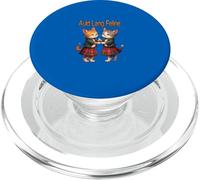 Auld Lang Feline Orange Cats Bailando Ceilidh Celebración PopSockets PopGrip para MagSafe