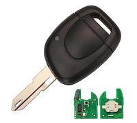 AULESSE 1 Botón Clio 2 Carcasa de Llave Remota con Chip PCF7946 de 433 MHz para Renault Clio 2 Kangoo 1 Twingo Master 2001-2006 Mando Llave del Coche con Hoja NE73