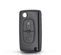 AULESSE 2 Botones Ask Llave remota Completa, Mando a Distancia con 433 MHz Chip Electrónico PCF7961 para Peugeot 207 307 308 407 Citroën C2 C3 C4 - CE0536 con Llave VA2