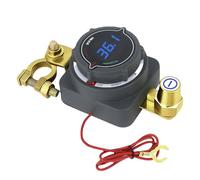 AULESSE Desconectador de Bateria Coche 300A con Voltímetro, Interruptor de Batería 12V 24V 36V 48V Cortacorrientes Bateria Coche Kill Switch para Coches Camiones Barcos Caravana